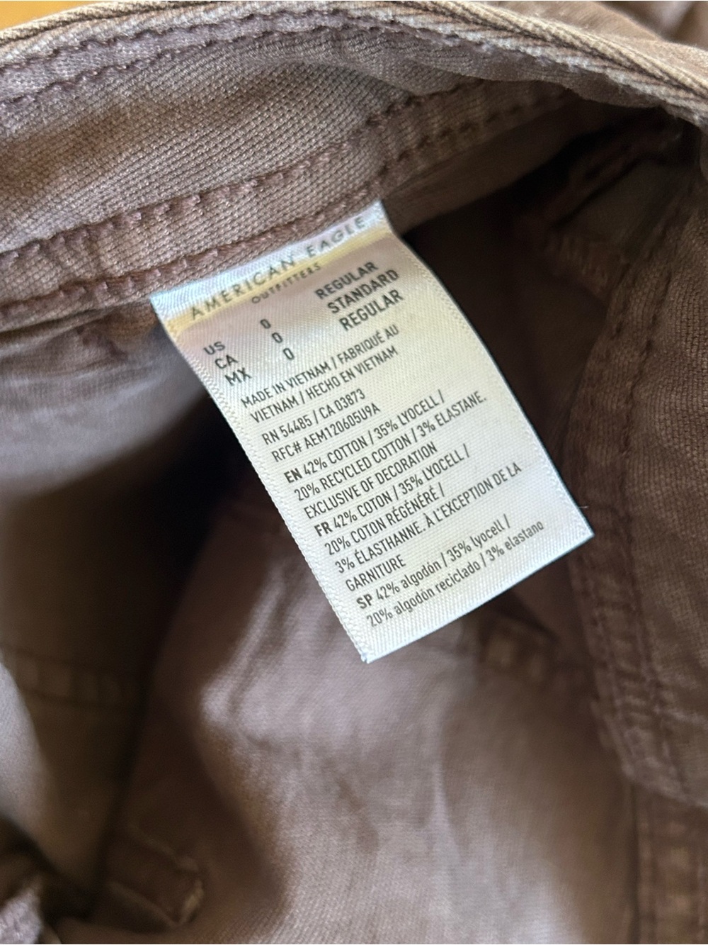 NWT AE Stretch High-Waisted Utility Stovepipe Pant - Picture 11 of 11